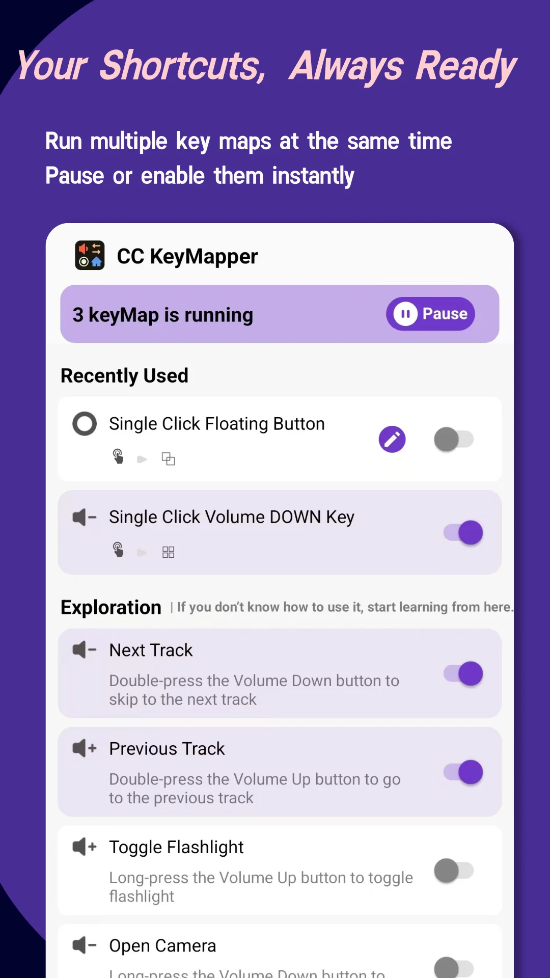 CC Key Mapper:Button Shortcuts screenshot